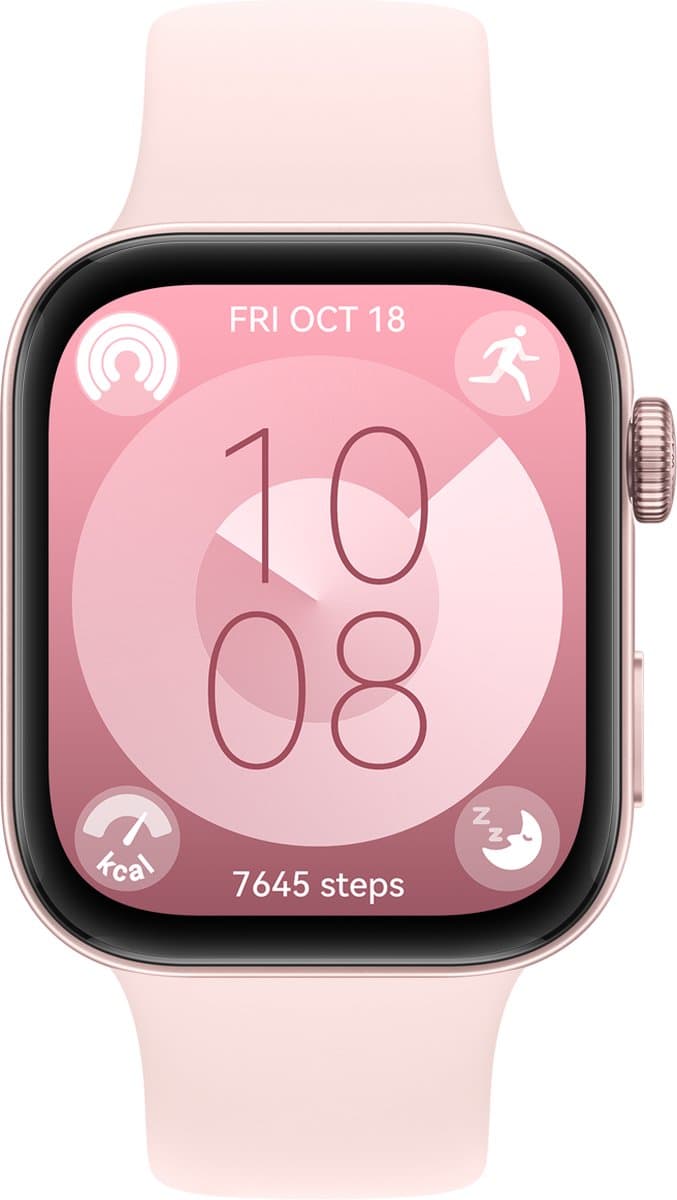 HUAWEI WATCH FIT 3 - Pink | Ultraslank design | 1,82" AMOLED-scherm | All-round fitnessmanagement | Tot 10 dagen batterijduur| Compatibel met iOS en Android — afbeelding 1