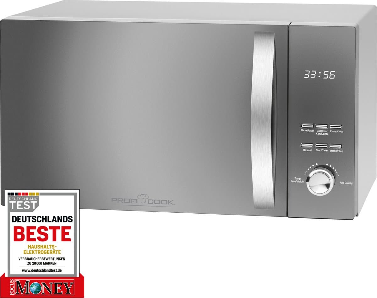ProfiCook MWG 1176 H - 3in1 Combi Magnetron - 23 liter - zilver — afbeelding 1