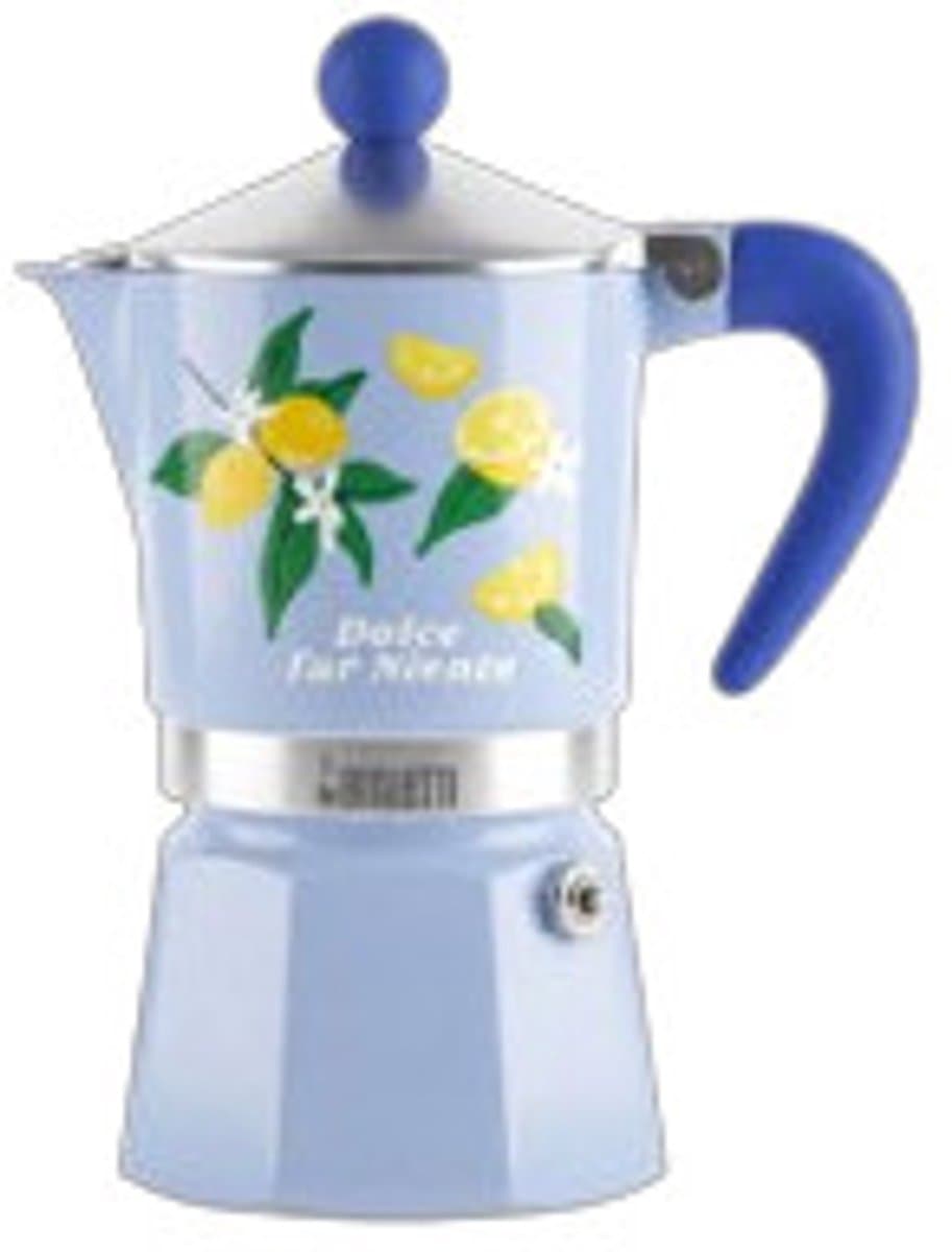 Bialetti RAINBOW Moka Express 0,15 l Blauw, Geel, Roestvrijstaal — afbeelding 1