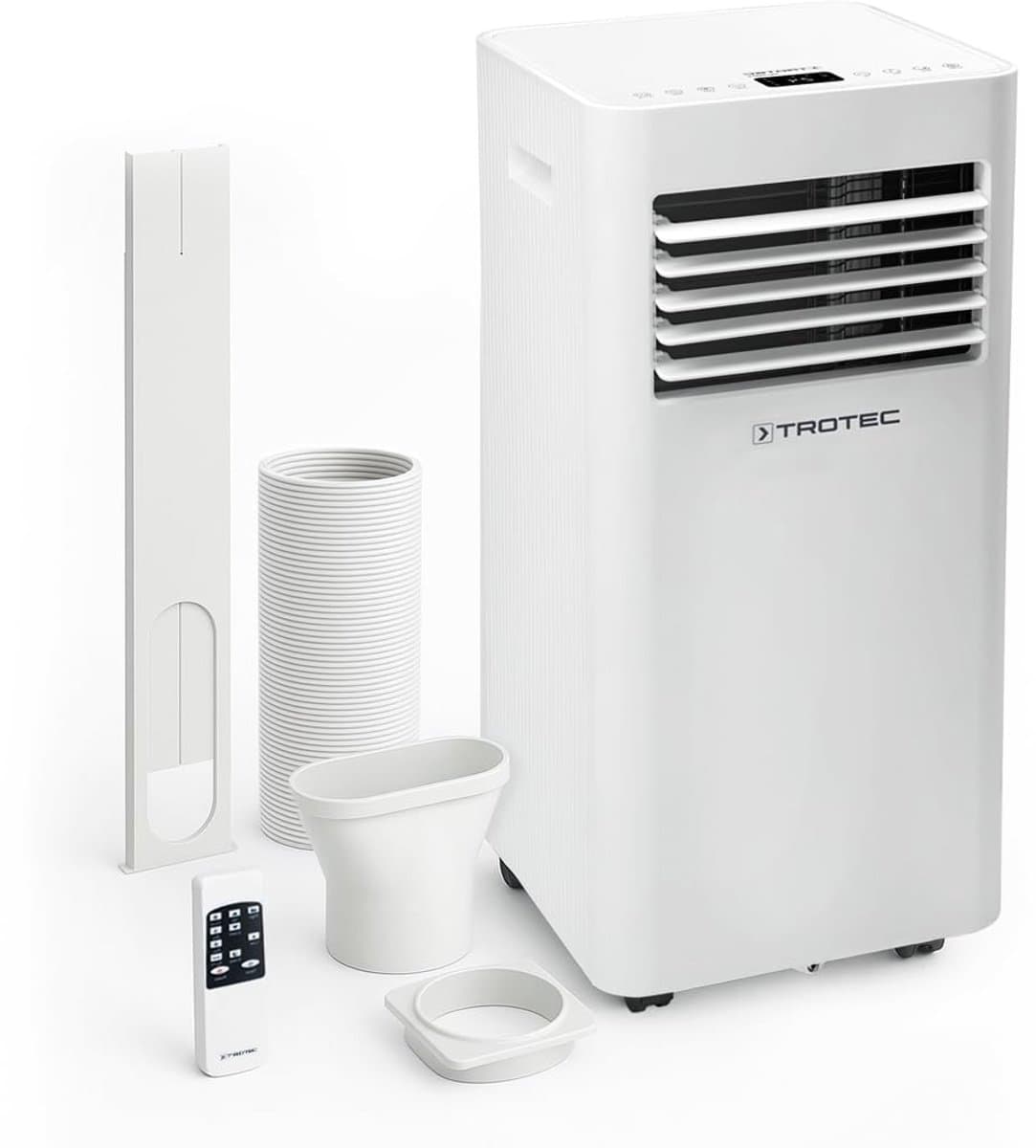 Mobiele airco 3-in-1, krachtige luchtkoeler met ontvochtiger en ventilator, WiFi bediening, 7000 BTU voor slaapkamer en kantoor — afbeelding 1
