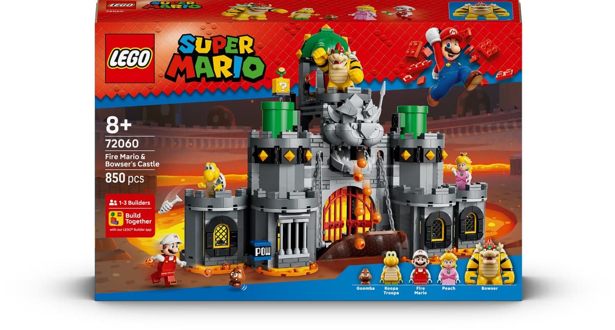 LEGO Super Mario - Fire Mario & Bowser's Castle - 72060 — afbeelding 1