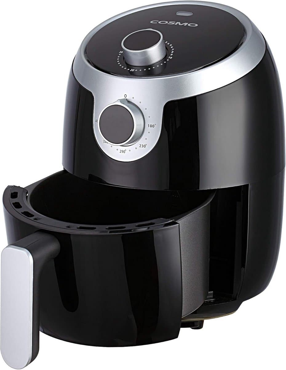 Compacte Elektrische Airfryer met Timer en Antiaanbaklaag 1000W — afbeelding 1