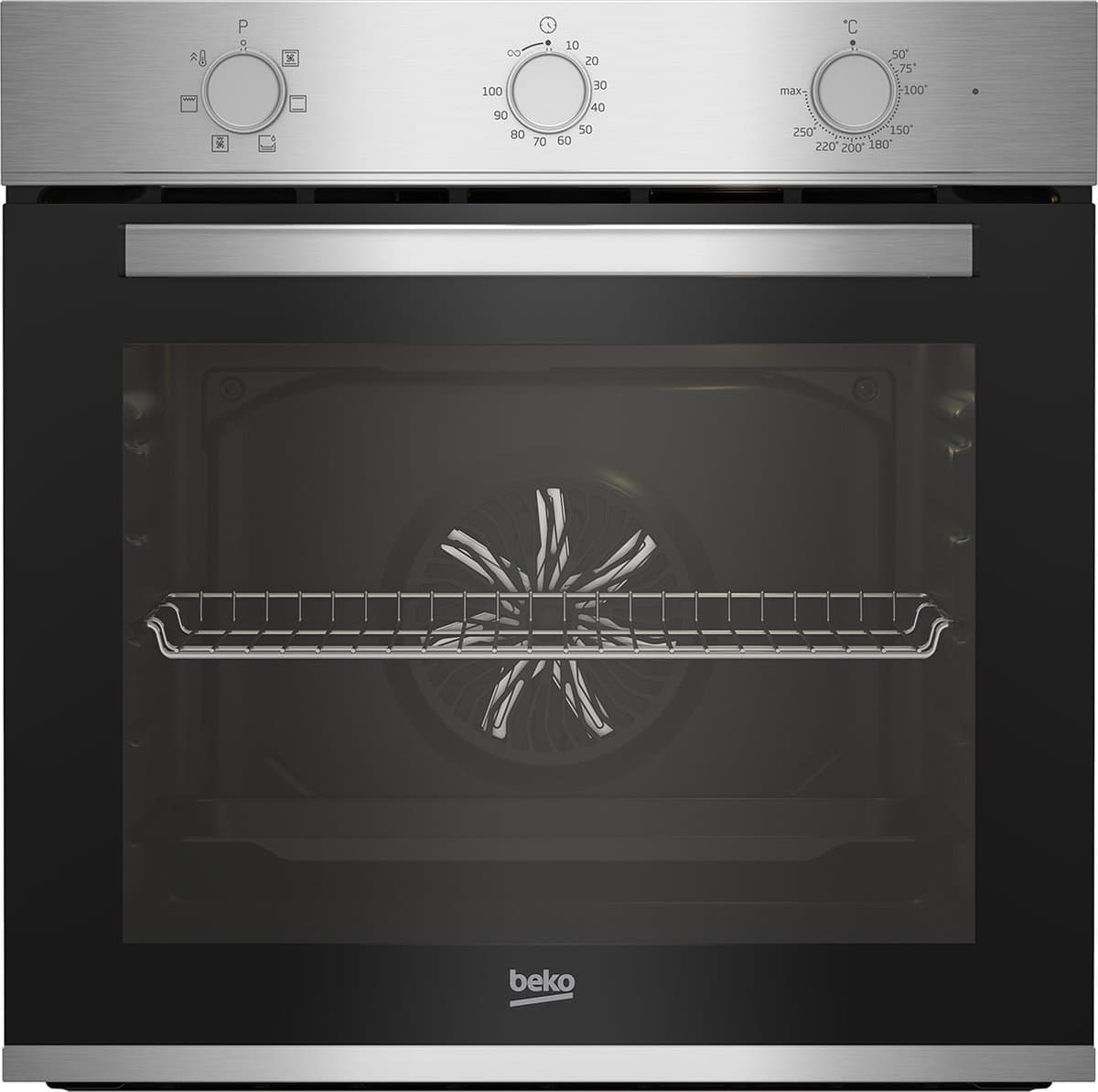 geïntegreerde multifunctionele oven 72l 60cm roestvrij staal - beko - BBIE12100XD — afbeelding 1
