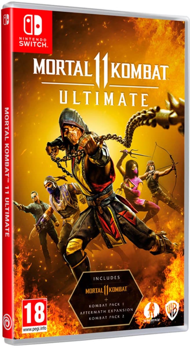 NSW Mortal Kombat 11 - Ultimate Edition (Includes Kombat Pack 1 & 2 + Aftermath Expansion) (Code in a Box) — afbeelding 1