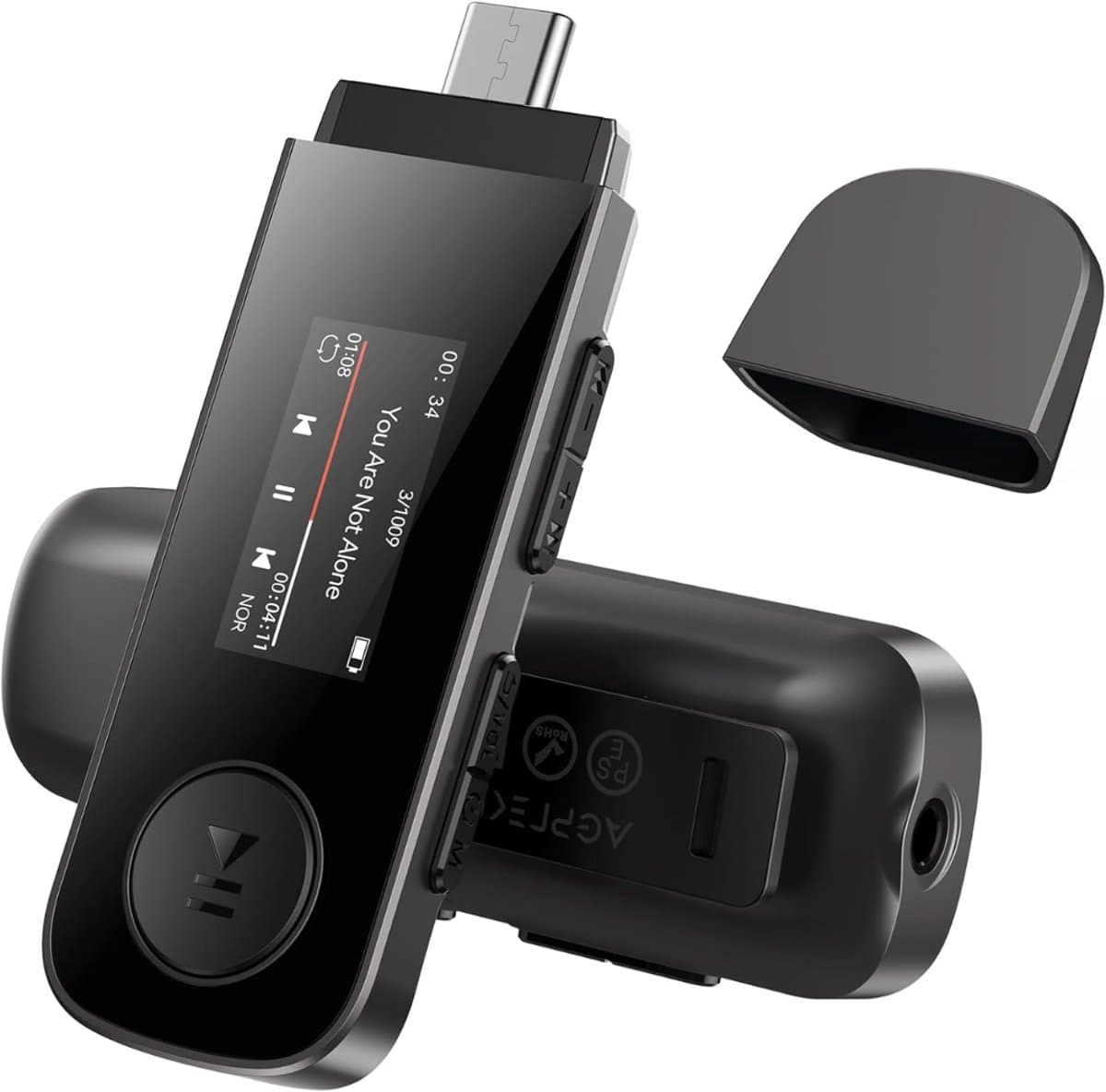 MP3 Speler Bluetooth - FM-Radio - Zwart — afbeelding 1