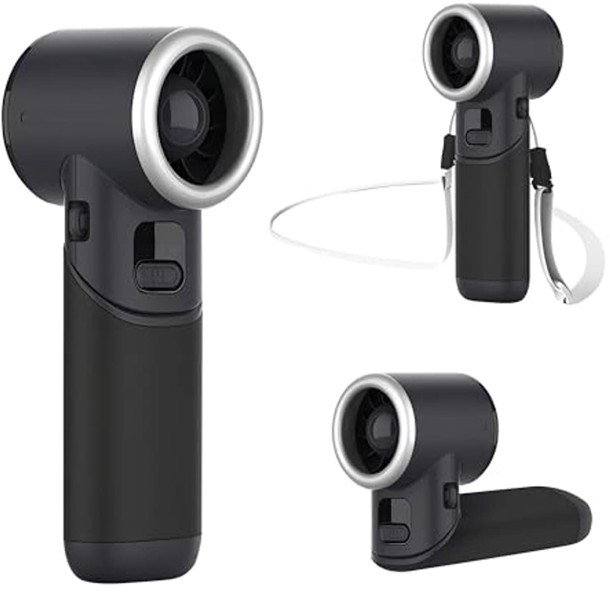 Draagbare Mini Handventilator met 5 Snelheden, USB Oplaadbare Vouwbare Ventilator, Persoonlijke Ventilator voor Binnen en Buiten — afbeelding 1