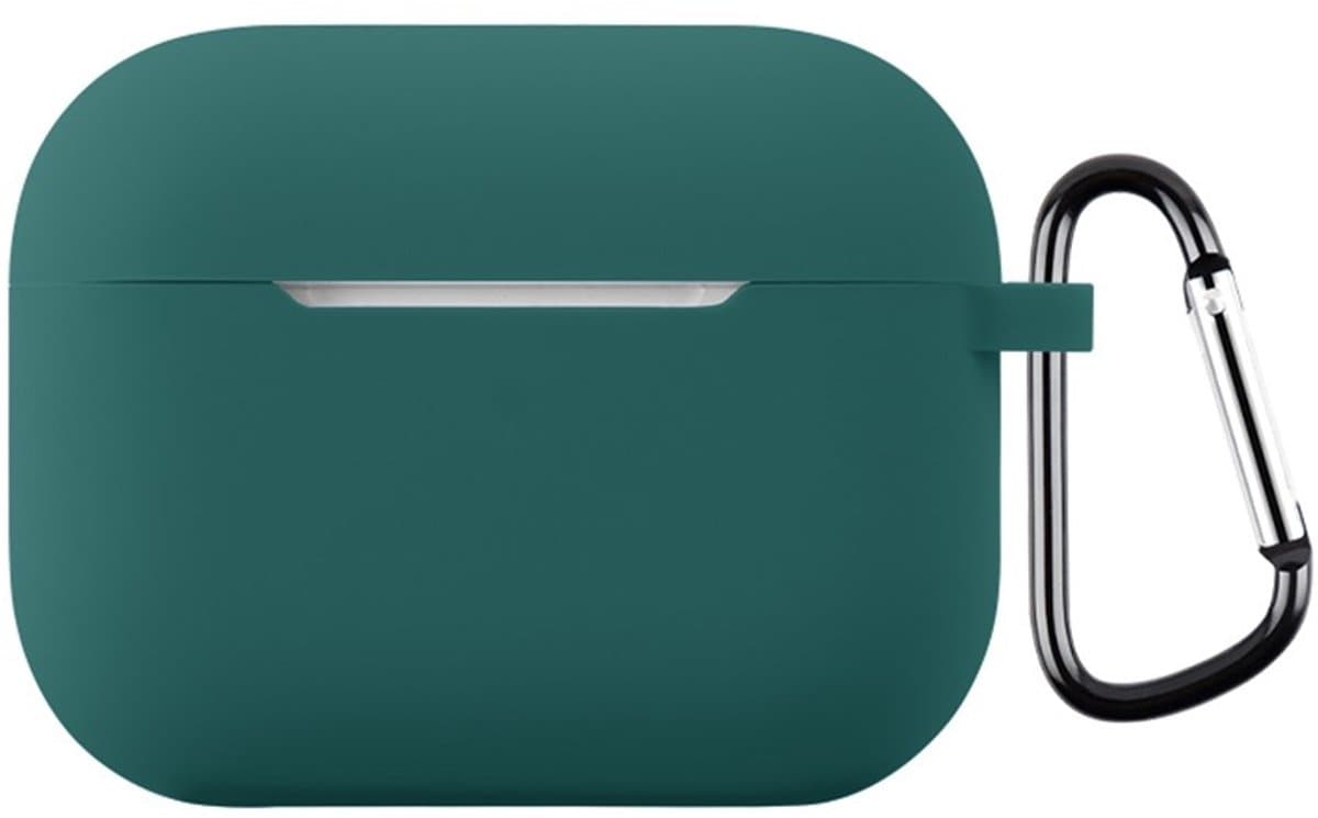 Coverup Hoesje - Geschikt voor AirPods Pro 3 Hoesje - Coverup Siliconen AirPods Case met Sleutelhanger - Donkergroen — afbeelding 1