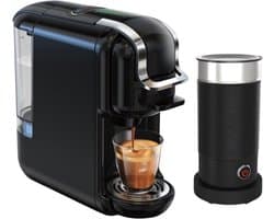 Happyment 5 in 1 Koffiemachine - Koffiezetapparaat - Koffie Automaat - Automatisch - Nespresso - Dolce Gusto - Koffiepoeder - Koffiepads - Zwart