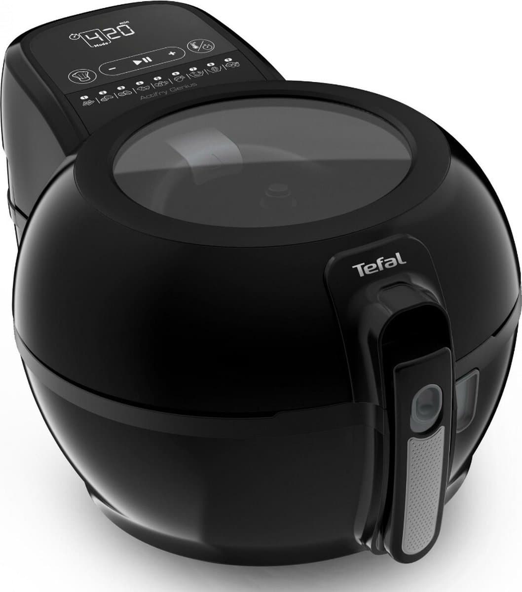 Tefal ActiFry Genius+ FZ7738 Heteluchtfriteuse met roerarm, niet schudden, 1500 W, 1,2 kg voor 6 personen, 9 auto-kookmenu's, energiebesparend, gezonde friteuse zonder olie, zwart — afbeelding 1