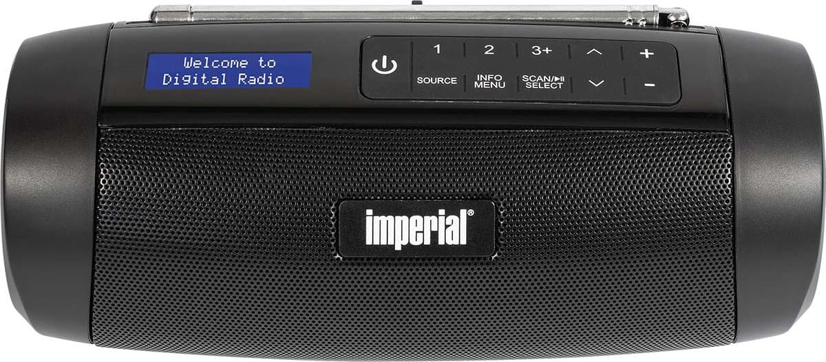 Imperial DABMAN GO – Draagbare DAB+ / FM Radio - Bluetooth – Waterbestendig – Zwart — afbeelding 1