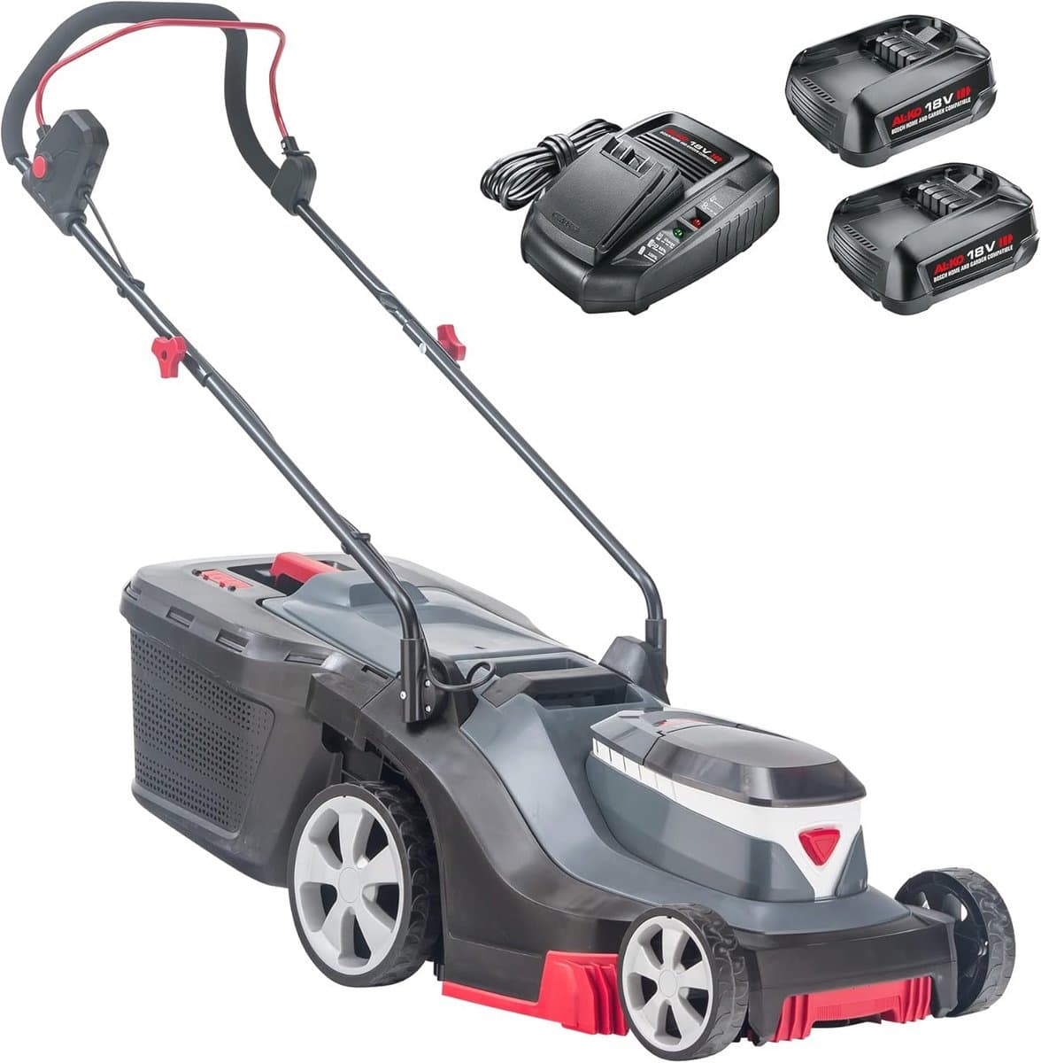Accugrasmaaier voor Tuinen tot 200 m² met 32 cm Maaibreedte en 2 Accu's — afbeelding 1