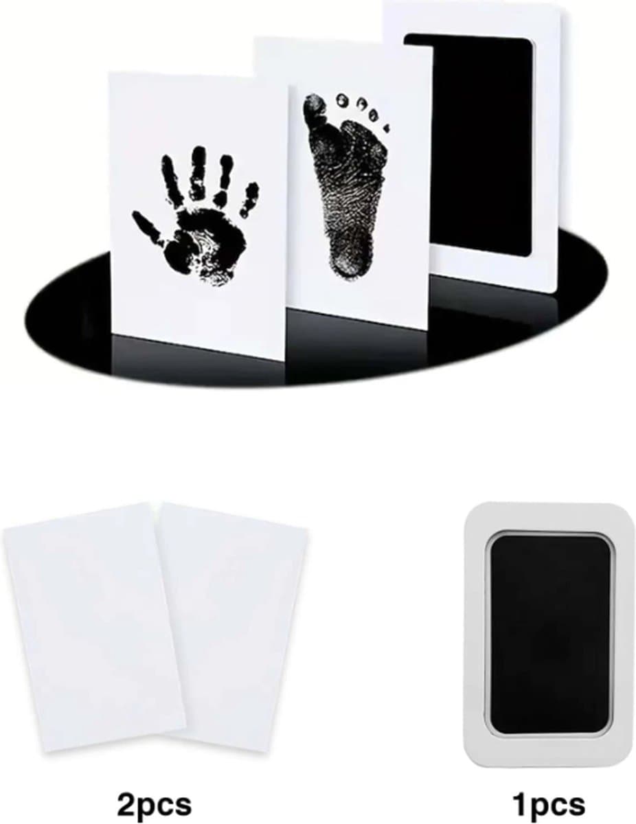 DIY Baby Hand- en Voetafdrukset - casting - Kit - Voetprint - niet sticky — afbeelding 1
