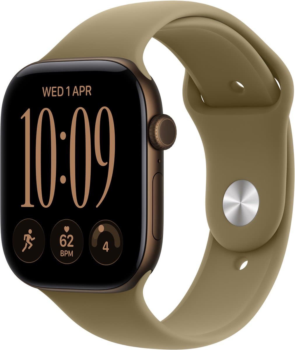 Apple Watch Series 12 - Wifi - 46 mm - Donkerbrons - M/L — afbeelding 1