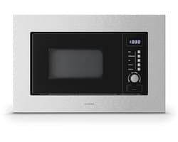 Klarstein Magnetron Verosteel inbouwmagnetron met grill – 20 l, 700 W & 800 W grill, 8 programma's, touchbediening, roestvrij staal, geïntegreerde magnetronoven - 20L - voor Keuken - Timer - RVS - glas Display - Microwave