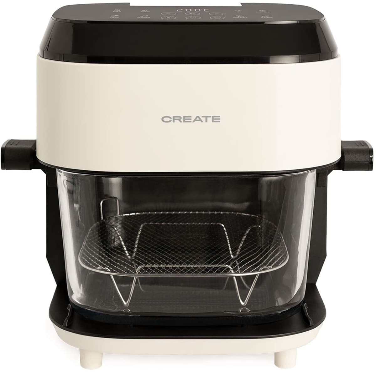 CREATE - Glazen heteluchtfriteuse van 6 L met vernevelingsfunctie - Gebroken wit - AIR FRYER STUDIO CRYSTAL LARGE — afbeelding 1