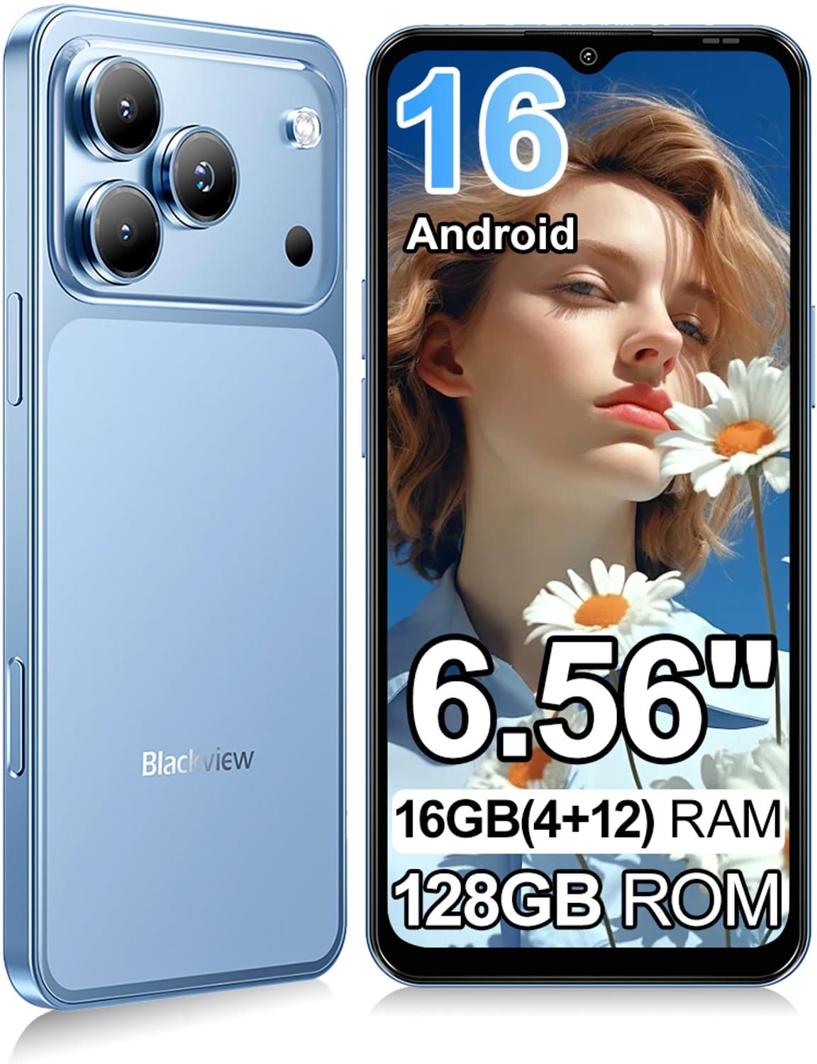 Blackview WAVE 7C Smartphone 128GB ROM Blauw — afbeelding 1