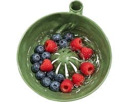 Fruit Wasmachine - Berry Kom - Keuken Voorbereiding - Zelf Roterend - 16.8 cm - Lichtgroen