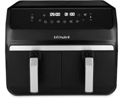 Dubbele Heteluchtfriteuse - Airfryer Dubbele Mand - Gezond Koken - SyncCook & SyncFinish - 8 Liter - Zwart
