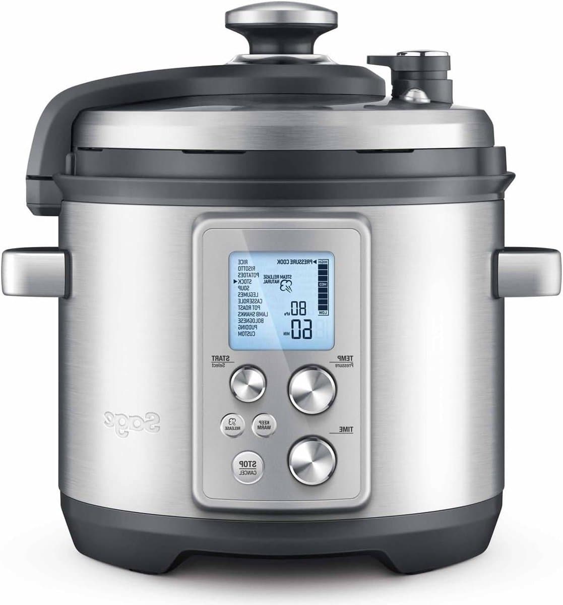 Multicooker - Elektrische Pan - Maaltijden Bereiden - Adaptieve Kooktechnologie - 6 Liter - Geborsteld Staal — afbeelding 1