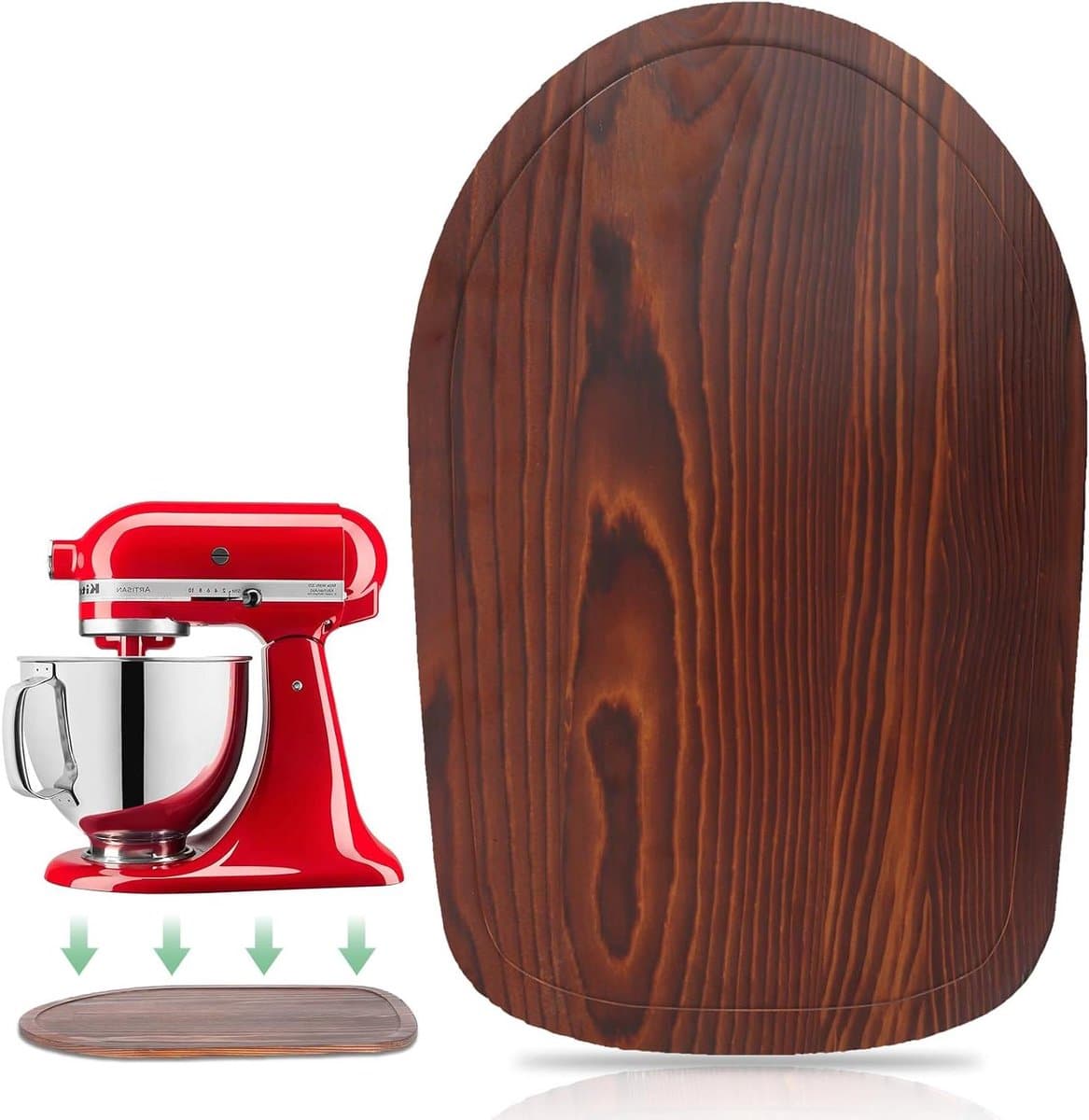 Schuifplaat Keukenmachine - Verschuifbare Onderlaag - Makkelijk Verplaatsen - Speciaal Vormontwerp - 45-5 Qt - Bruin — afbeelding 1