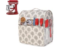 Mixerhoes Beschermhoes - Keukenmachine Cover - Apparaat Beschermen - Waterafstotend Canvas - 35.8 x 23 x 40.2 cm - Boomprint
