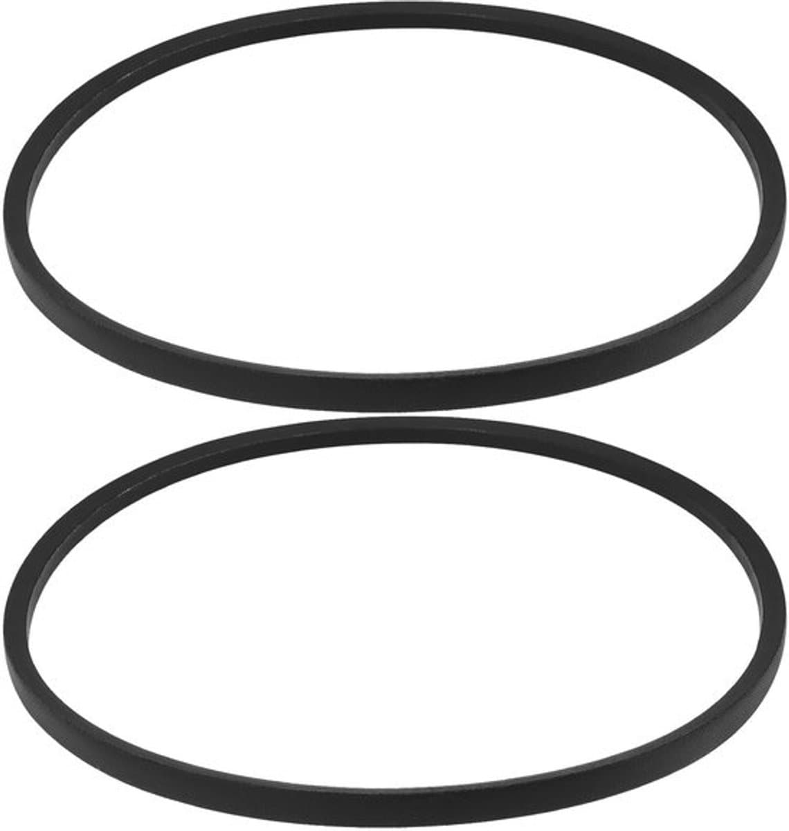 Aandrijfriem V-type - 2 Stuks - Rubber - Buitenomtrek 748 mm - Binnenomtrek 710 mm - Breedte 10 mm - Compatibel met Fuxtec FX-RM 2050/2055/2060/20BS - Grasmaaier Riem — afbeelding 1