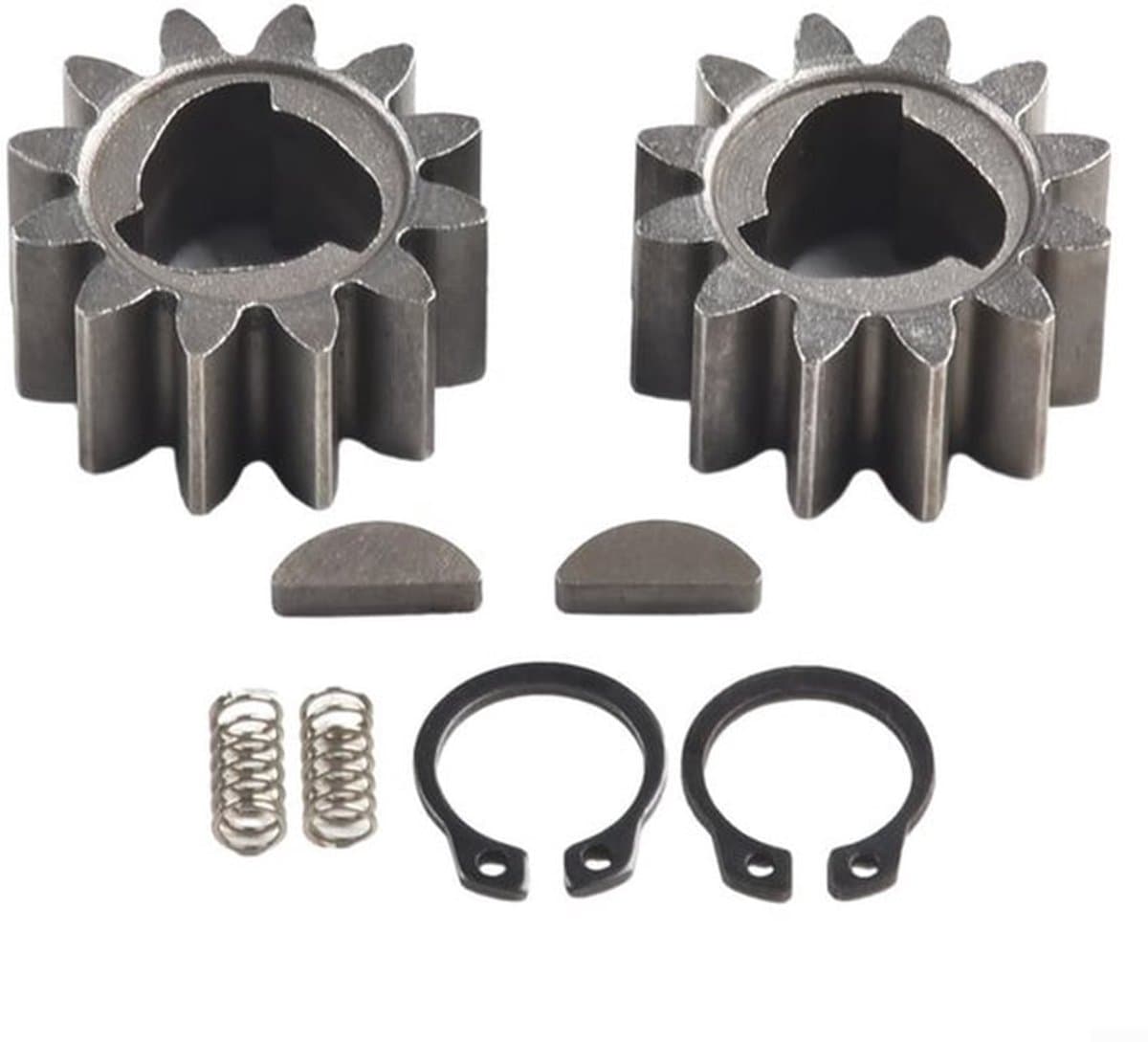 Aandrijfwiel Kit 8-Delige Set - Tandwielen - Clips - Transmissiesleutels - Compressieveren - Reserveonderdeel - Grasmaaier Onderdelen — afbeelding 1