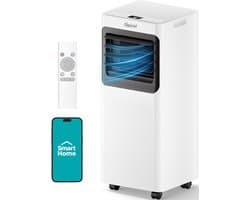 Mobiele airco 16000 BTU stille draagbare airconditioner met wifi, ontvochtiger en slaapstand