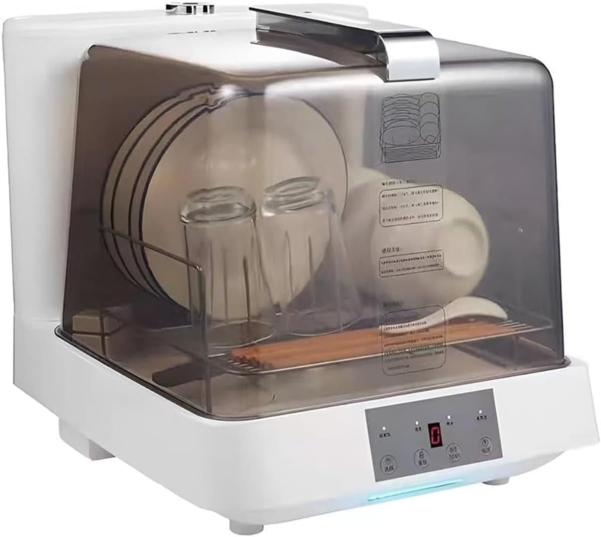Mini Vaatwasser - Compacte Afwasser - Keuken Gemak - 4 Wasprogramma's - 48 x 38 x 40 cm - Wit — afbeelding 1