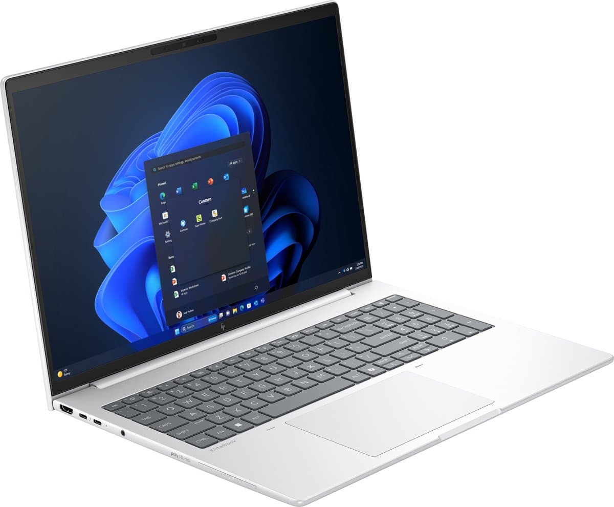 HP EliteBook 8 G1i AI PC Intel Core Ultra 7 255U Laptop 40,6 cm (16") WUXGA 16 GB DDR5-SDRAM 512 GB SSD Wi-Fi 6E (802.11ax) Windows 11 Pro Zilver — afbeelding 1