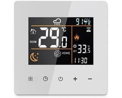 Slimme Thermostaat - Temperatuurregelaar Verwarming - Energie Besparen - App Bediening - 10 x 10 x 6 cm - Wit