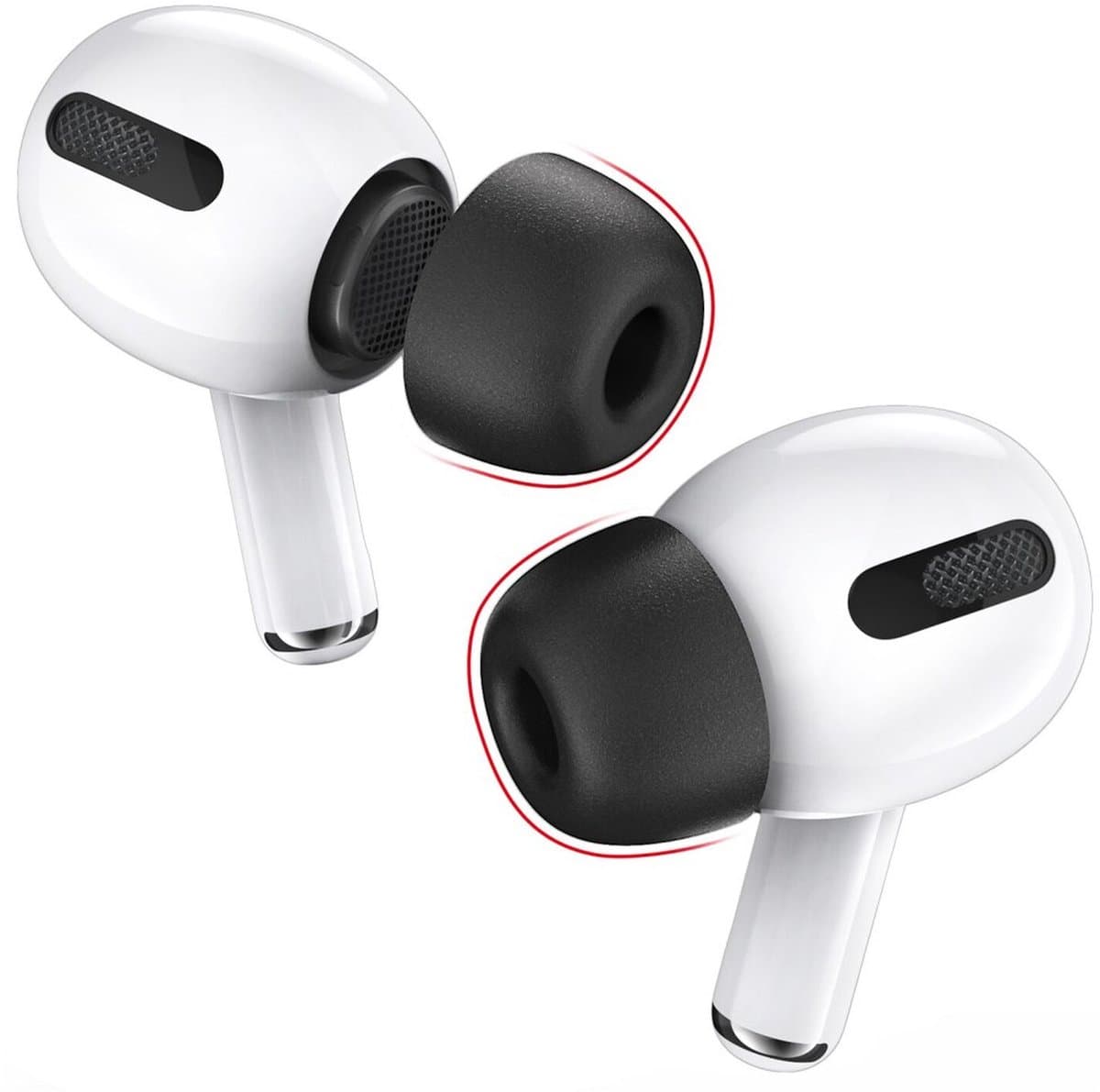3 Pack Memory Foam Small Dopjes Oordopjes Vervanging Tips Geschikt voor AirPods Pro (1e & 2e Generatie) — afbeelding 1
