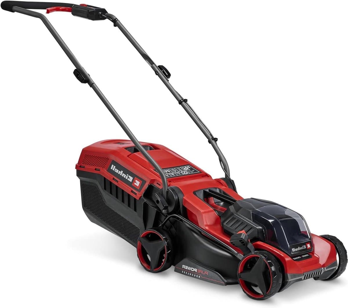 Accu Grasmaaier - Draadloze Grasmaaier - Gazon Onderhouden - Randmaaien Functie - 32 cm Maaibreedte - rood — afbeelding 1