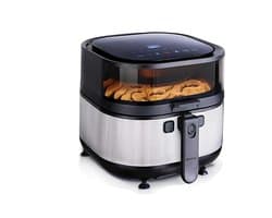 Heteluchtfriteuse - Airfryer Oven - Gezond Koken - Automatische Roerschep - 7.2 Liter - Zwart