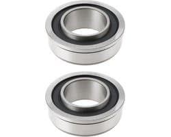 SnelShoppen - 2Stuks Grasmaaier Voorwiel Lager 604845 19x35/38x13mm Compatibel met Diverse Grasmaaiers