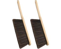 Handveger - Reinigingsborstel - Kruimels Verwijderen - Zachte Borstelharen - 36 cm Lengte - Grijs