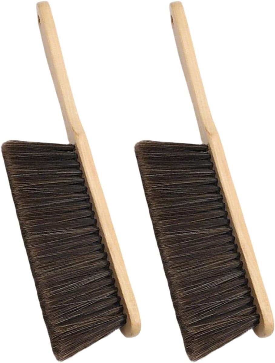 Handveger - Reinigingsborstel - Kruimels Verwijderen - Zachte Borstelharen - 36 cm Lengte - Grijs — afbeelding 1