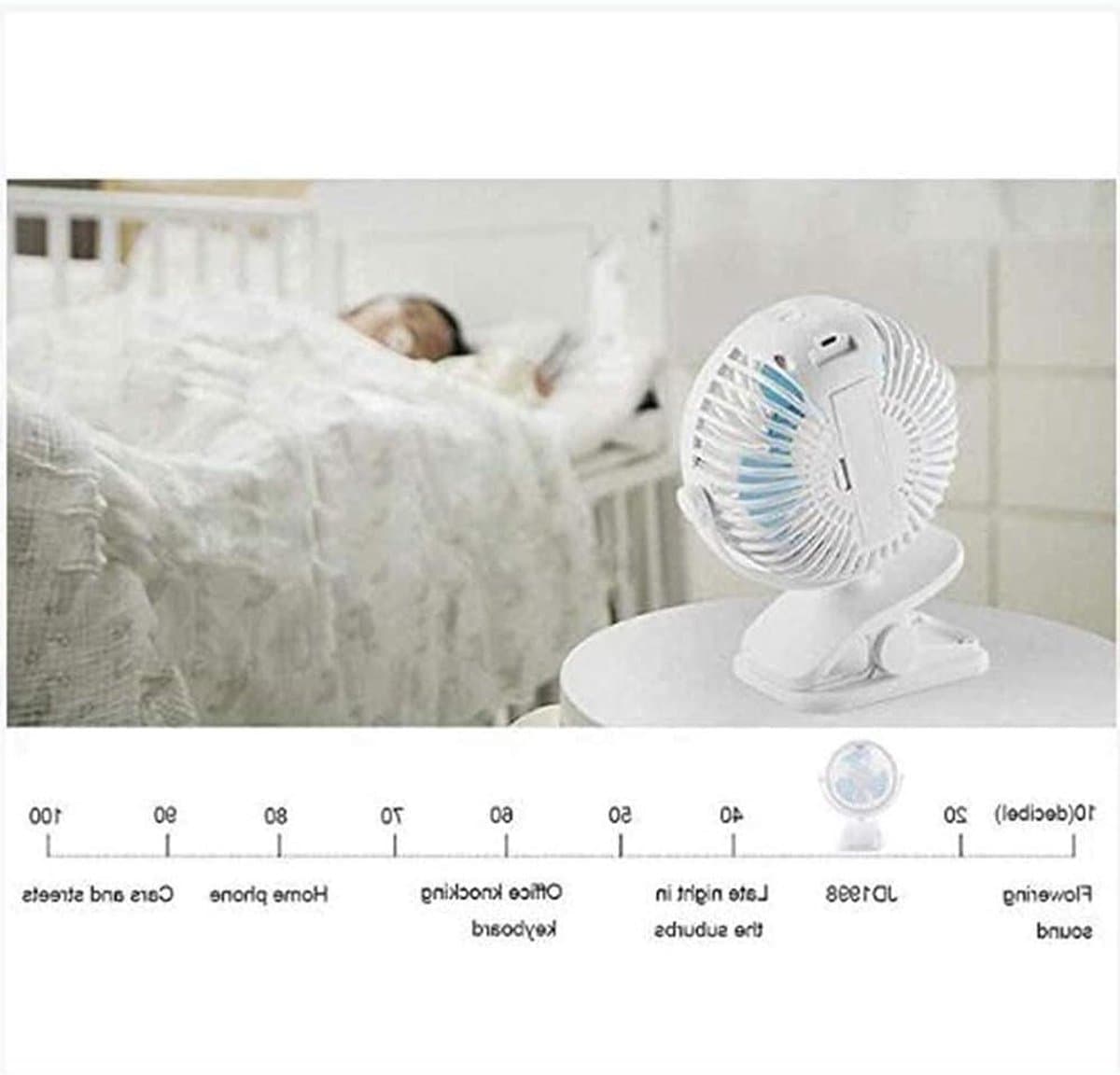 Draagbare Tafelventilator - Mini Airco - Persoonlijke Koeling - Traploze Snelheidsregeling - USB Oplaadbaar - Roze — afbeelding 1