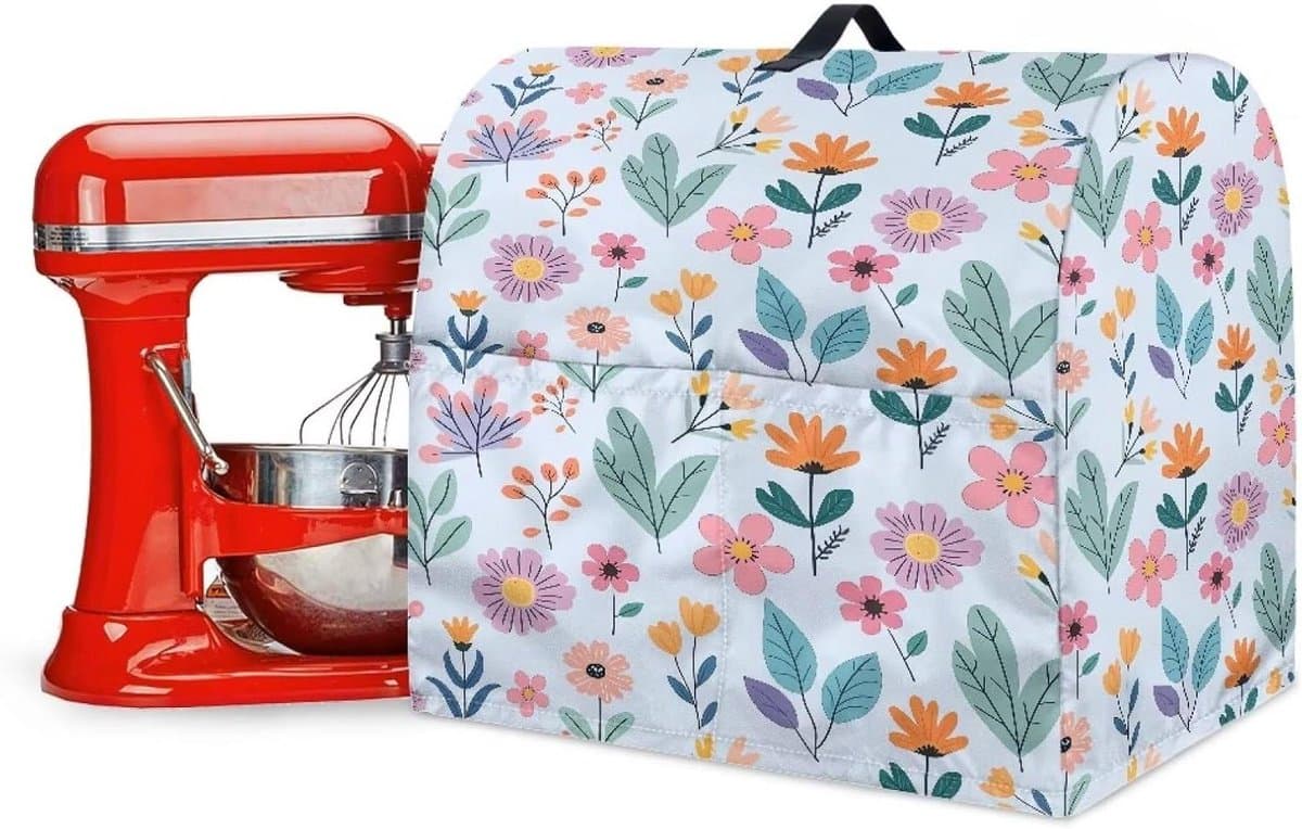 Mixer Deksel - Keukenmachinehoes - Keuken Organisatie - Waterproof Polyester - Verkrijgbaar in 2 maten - Boho Bloemen — afbeelding 1