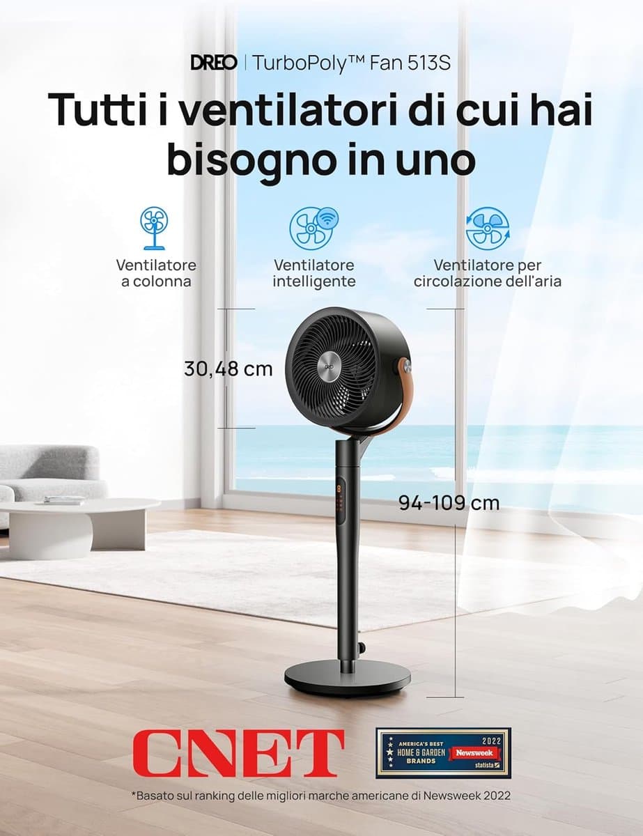 Ventilator Staand - Statief Ventilator - Luchtcirculator — afbeelding 1