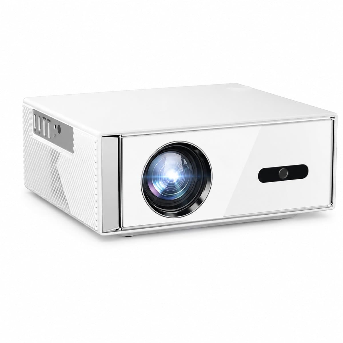 Projector Full HD 1080P - Beamer met Android 9 en WiFi 6 - Thuisbioscoop voor Films Gaming en Presentaties - Kunststof - Wit - Ondersteunt 4K Ingang en 40 tot 123 Inch Projectie - Autofocus Bluetooth 5.0 en Keystone Correctie — afbeelding 1