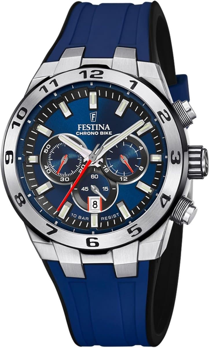 FESTINA Men's Watch F20671/1, Classic, silver-blue, Classic — afbeelding 1