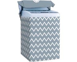 Wasmachinehoes - Droger Beschermhoes - Apparaat Beschermen - Waterdicht en Zonwerend - XXL 12.5kg - Grijs Wit