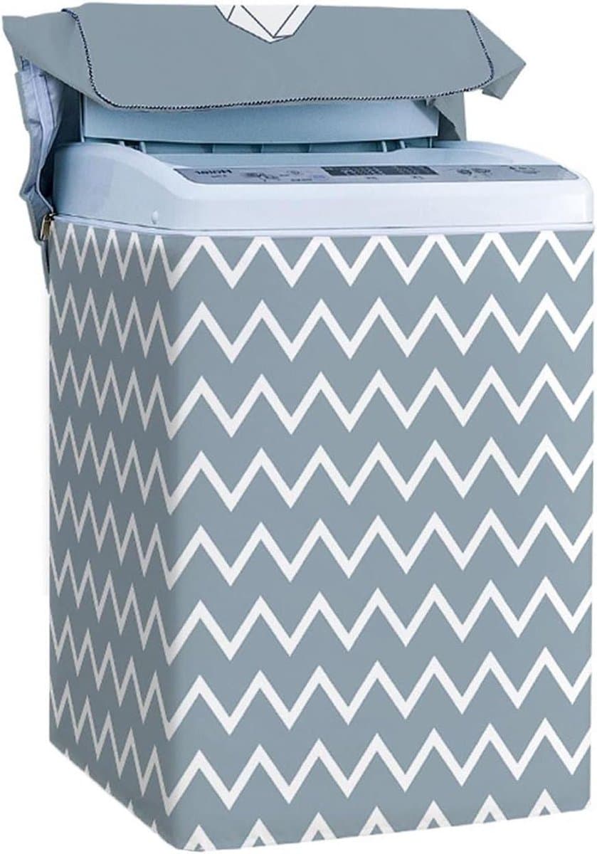 Wasmachinehoes - Droger Beschermhoes - Apparaat Beschermen - Waterdicht en Zonwerend - XXL 12.5kg - Grijs Wit — afbeelding 1