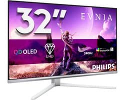 Philips Evnia 32M2N8900 - 32 inch 4K QD-OLED Gaming Monitor - 240Hz - USB-C 65W