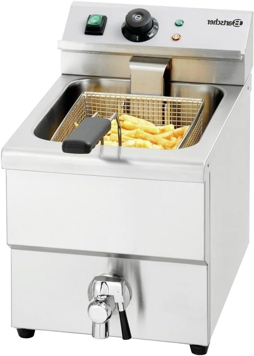 Professionele Friteuse - Friteuse Inox - Frituren voor Horeca - Hoge Kwaliteit Staal - 8 Litres - Zilver — afbeelding 1