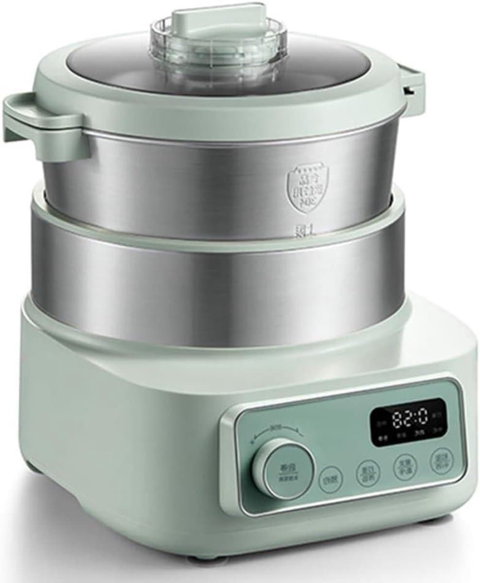 Elektrische Deegmixer - Kneedmachine Huishoudelijk - Zelfgemaakte Pasta - Constante Temperatuur - 5 Liter Capaciteit - Groen — afbeelding 1