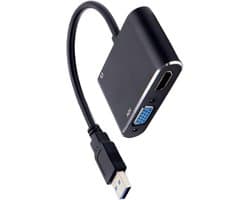 USB naar HD Adapter - Signaal Converter - Beeld Uitbreiden - Plug-and-Play Installatie - 1920x1080 Resolutie - Meerdere kleuren