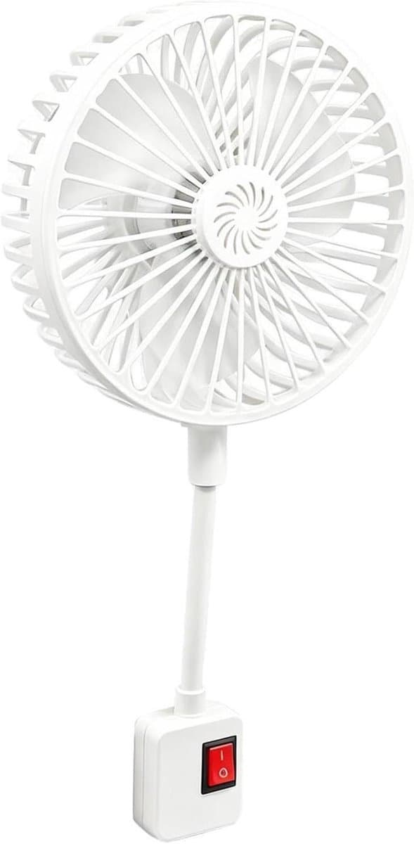 Stille Slaapkamer Ventilatoren - Draagbare Koeler - Persoonlijke Koeling - Flexibele Zwanenhals - 12.2D x 17W cm - Enkel — afbeelding 1