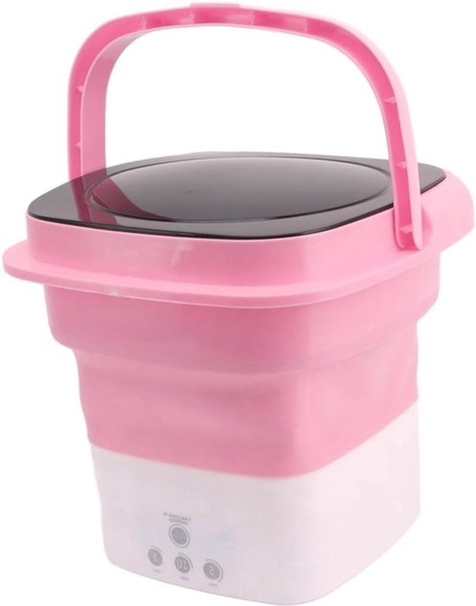 Opvouwbare Mini-wasmachine voor Thuisgebruik - Draagbaar met Afvoerwater (EU-stekker) — afbeelding 1